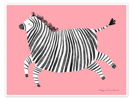 Kunstwerk Happy Zebra - Kasia Kucwaj-Tybur