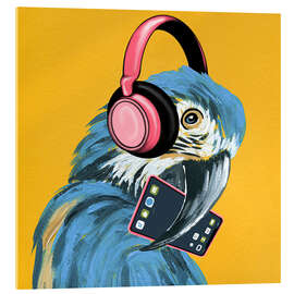 Acrylglasbild Gen Alpha Papagei