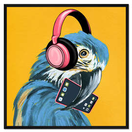 Gerahmter Kunstdruck Gen Alpha Papagei