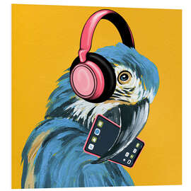 Hartschaumbild Gen Alpha Papagei