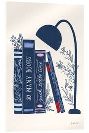 Acrylglasbild Das Blaue Buchregal - Becky Thorns