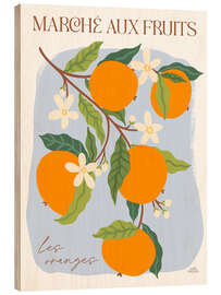Holzbild Marché Aux Fruits (Obstmarkt) I