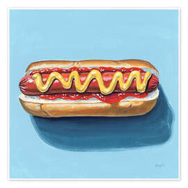 Wandbild Der perfekte Hotdog - Kate Jarvick Birch