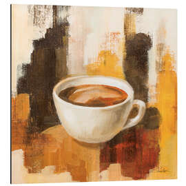 Magnettafel Kaffee auf abstraktem Hintergrund