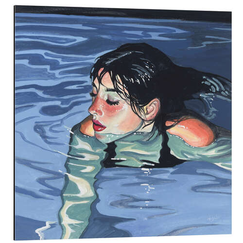 Quadro em alumínio Swimming in Evening Glow