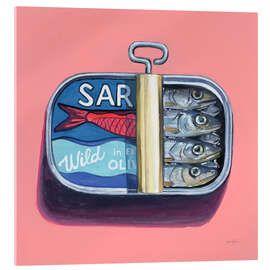 Acrylglasbild Wilde Sardinen