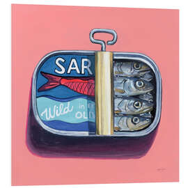 Hartschaumbild Wilde Sardinen