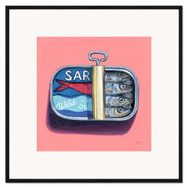 Gerahmter Kunstdruck Wilde Sardinen
