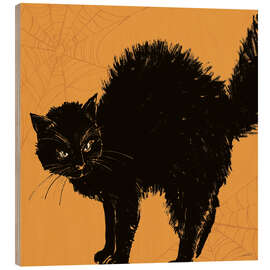 Holzbild Spooky - Anne Tavoletti