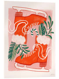 Acrylglasbild Old School Eislaufen