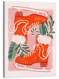 Leinwandbild Old School Eislaufen