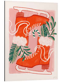 Magnettafel Old School Eislaufen