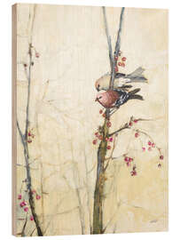 Holzbild Flügel bei den Beeren - Julia Purinton