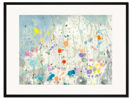 Gerahmter Kunstdruck Abstract Garden II