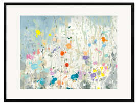Gerahmter Kunstdruck Abstract Garden II