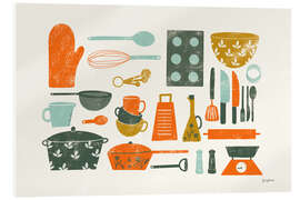 Acrylglasbild Retro Küchengeräte