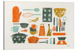 Alubild Retro Küchengeräte