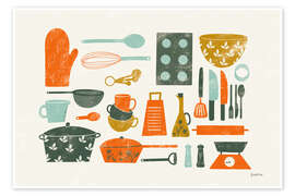 Kunstwerk Retro kitchen appliances - Becky Thorns