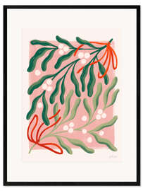 Gerahmter Kunstdruck Retro Weihnachtsurlaub III