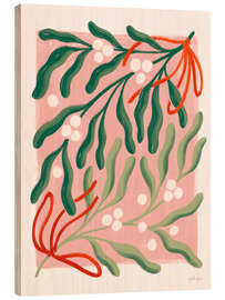 Holzbild Retro Weihnachtsurlaub III