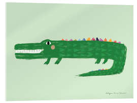 Acrylglasbild Krokodil