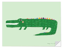 Wandsticker Krokodil