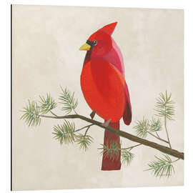 Alubild Roter Freund aus dem Wald - Danhui Nai