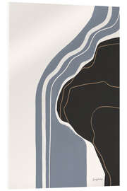 Acrylglasbild Abstrakter Wasserfall IV - Becky Thorns