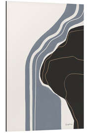 Tableau en aluminium Waterfall Abstract IV - Becky Thorns