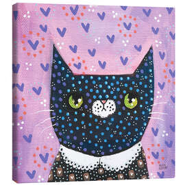 Leinwandbild Exzentrische Katze - Melissa Averinos