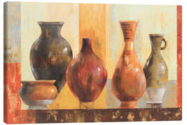 Leinwandbild Lasierte Töpfe - Silvia Vassileva
