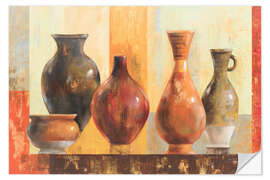 Wandsticker Lasierte Töpfe - Silvia Vassileva