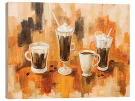Holzbild Café frappé - Silvia Vassileva