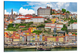 Aluminium print Cais de Ribeira, Porto - HADYPHOTO