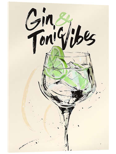 Cuadro de metacrilato Gin and Tonic Vibes