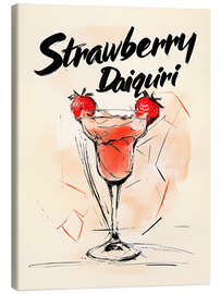 Stampa su tela Strawberry Daiquiri Cocktail - nobelart