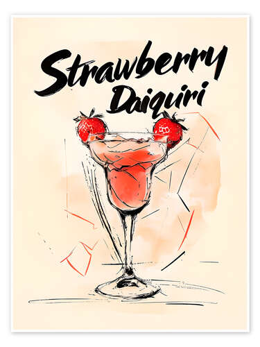 Plakat Strawberry Daiquiri Cocktail