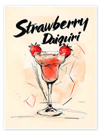 Stampa Strawberry Daiquiri Cocktail - nobelart