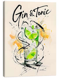Stampa su tela Gin &amp; Tonic - nobelart