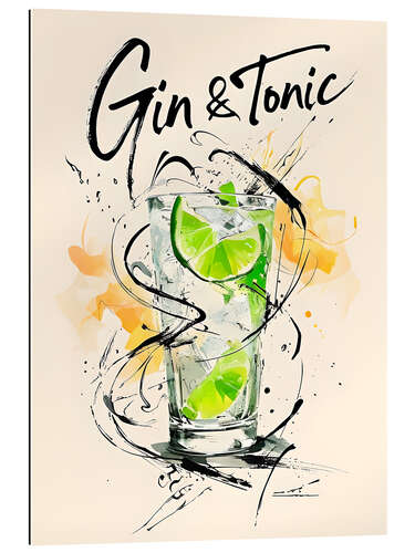 Tableau en plexi-alu Gin & Tonic