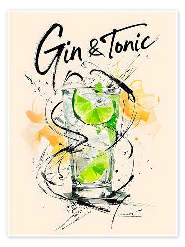 Plakat Gin & Tonic