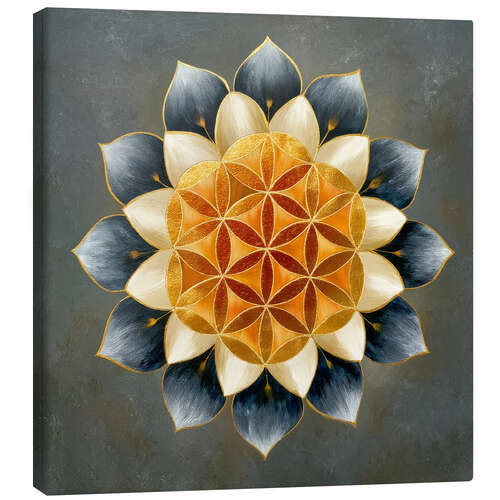 Leinwandbild Die Blume des Lebens