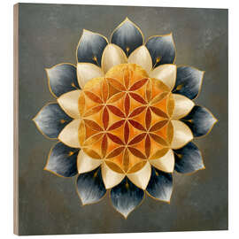Wood print The Flower of Life - DejaReve