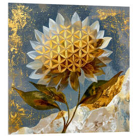 Hartschaumbild Heilige Blüte