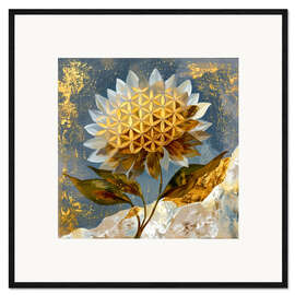 Gerahmter Kunstdruck Heilige Blüte