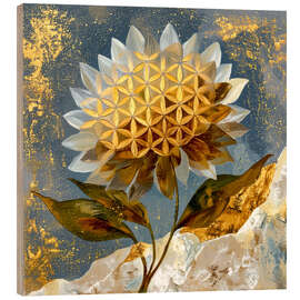 Wood print Sacred Bloom - DejaReve