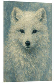 Acrylglasbild Polarfuchs im Schnee - Natalie Bruns