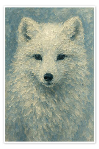 Poster Arctic Fox in the Snow