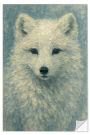 Wandsticker Polarfuchs im Schnee