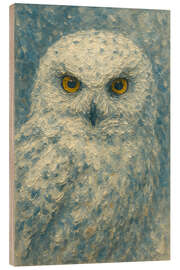 Wood print Snowy Owl - Natalie Bruns